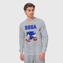 Костюм хлопковый мужской SEGA, цвет: меланж — фото 2