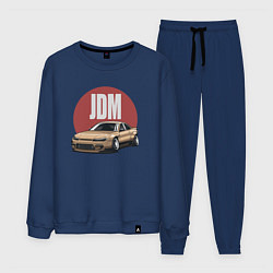 Костюм хлопковый мужской JDM, цвет: тёмно-синий