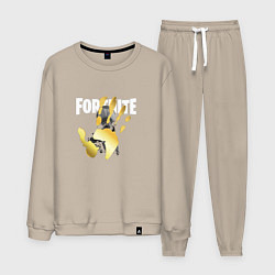 Костюм хлопковый мужской Fortnite, цвет: миндальный