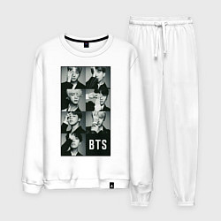 Костюм хлопковый мужской BTS, цвет: белый