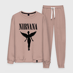 Костюм хлопковый мужской NIRVANA, цвет: пыльно-розовый