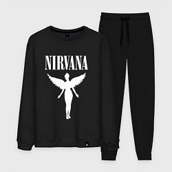 Костюм хлопковый мужской NIRVANA, цвет: черный