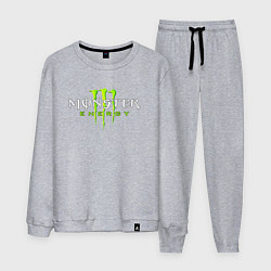 Костюм хлопковый мужской MONSTER ENERGY, цвет: меланж