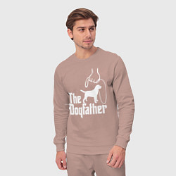 Костюм хлопковый мужской The Dogfather - пародия, цвет: пыльно-розовый — фото 2