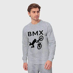 Костюм хлопковый мужской Велоспорт BMX Z, цвет: меланж — фото 2