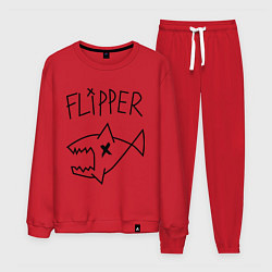 Костюм хлопковый мужской Nirvana Flipper, цвет: красный