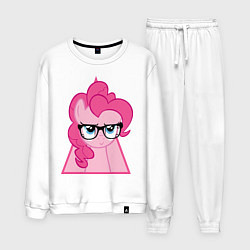 Костюм хлопковый мужской Pinky Pie hipster, цвет: белый