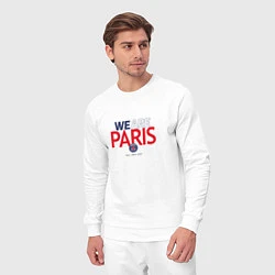 Костюм хлопковый мужской PSG We Are Paris 202223, цвет: белый — фото 2