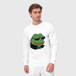 Костюм хлопковый мужской Pepe в очках EZ, цвет: белый — фото 2