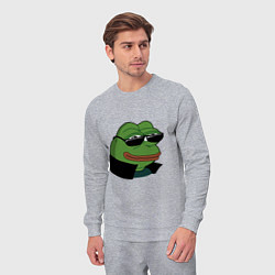 Костюм хлопковый мужской Pepe в очках EZ, цвет: меланж — фото 2