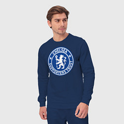 Костюм хлопковый мужской Chelsea FC, цвет: тёмно-синий — фото 2