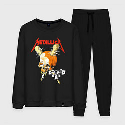 Мужской костюм Metallica - оранжевый череп