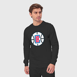 Костюм хлопковый мужской Los Angeles Clippers, цвет: черный — фото 2