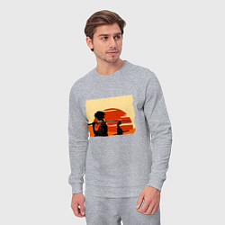 Костюм хлопковый мужской Самурай Чамплу Мугэн и Дзин, цвет: меланж — фото 2