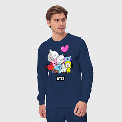 Костюм хлопковый мужской BT21, цвет: тёмно-синий — фото 2