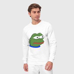 Костюм хлопковый мужской Pepe MonkaS, цвет: белый — фото 2