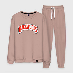 Костюм хлопковый мужской BACKWOODS, цвет: пыльно-розовый