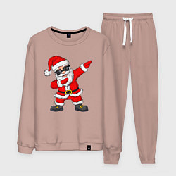 Костюм хлопковый мужской Dabing Santa, цвет: пыльно-розовый