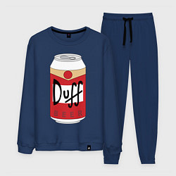 Костюм хлопковый мужской Duff Beer, цвет: тёмно-синий