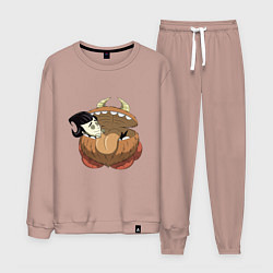 Костюм хлопковый мужской Dont Starve, цвет: пыльно-розовый