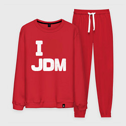 Костюм хлопковый мужской JDM, цвет: красный