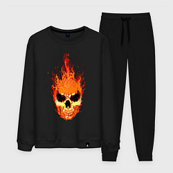 Мужской костюм Fire flame skull