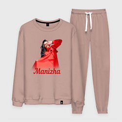 Костюм хлопковый мужской Манижа Manizha, цвет: пыльно-розовый