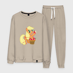 Костюм хлопковый мужской Applejack, цвет: миндальный