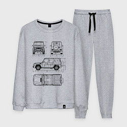 Мужской костюм MERCEDES-BENZ G-CLASS СХЕМА