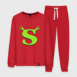 Костюм хлопковый мужской Shrek: Logo S, цвет: красный