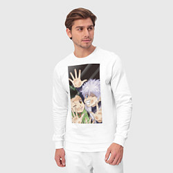 Костюм хлопковый мужской Гон и Киллуа Охотник х Охотник, цвет: белый — фото 2