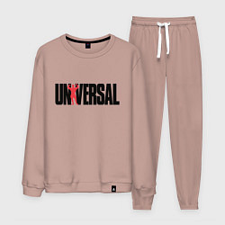 Костюм хлопковый мужской ANIMAL UNIVERSAL ЭНИМАЛ, цвет: пыльно-розовый