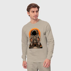 Костюм хлопковый мужской Космонавт диджей - cosmo DJ, цвет: миндальный — фото 2