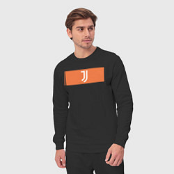Костюм хлопковый мужской Juventus Tee Cut & Sew 2021, цвет: черный — фото 2