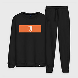 Костюм хлопковый мужской Juventus Tee Cut & Sew 2021, цвет: черный