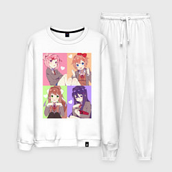 Мужской костюм Girls Doki Doki коллаж