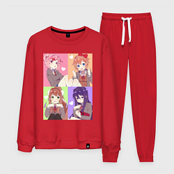 Мужской костюм Girls Doki Doki коллаж