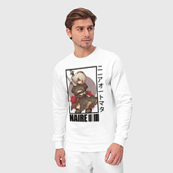 Костюм хлопковый мужской Nier, цвет: белый — фото 2