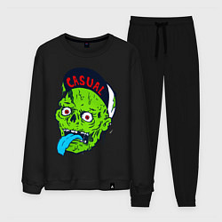 Костюм хлопковый мужской Zombie casual, цвет: черный