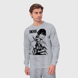 Костюм хлопковый мужской Ророноа Зоро One Piece, цвет: меланж — фото 2