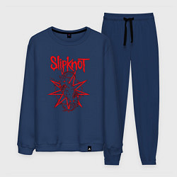 Костюм хлопковый мужской Slipknot Slip Goats Art, цвет: тёмно-синий