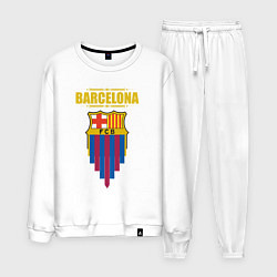 Костюм хлопковый мужской Барселона Испания, цвет: белый