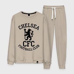 Костюм хлопковый мужской Chelsea CFC, цвет: миндальный