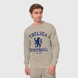 Костюм хлопковый мужской Chelsea FC: Lion, цвет: миндальный — фото 2