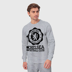 Костюм хлопковый мужской Chelsea FC: Emblem, цвет: меланж — фото 2