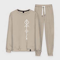 Костюм хлопковый мужской РУНЫ RUNES Z, цвет: миндальный