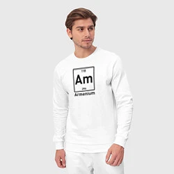 Костюм хлопковый мужской Am -Armenium, цвет: белый — фото 2