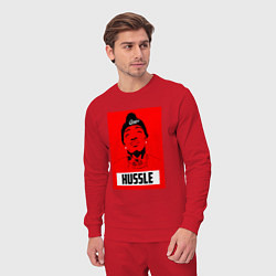 Костюм хлопковый мужской Red Hussle, цвет: красный — фото 2