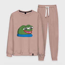 Костюм хлопковый мужской Pepe happy Пепе хеппи, цвет: пыльно-розовый