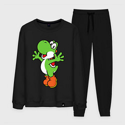 Костюм хлопковый мужской Yoshi, цвет: черный